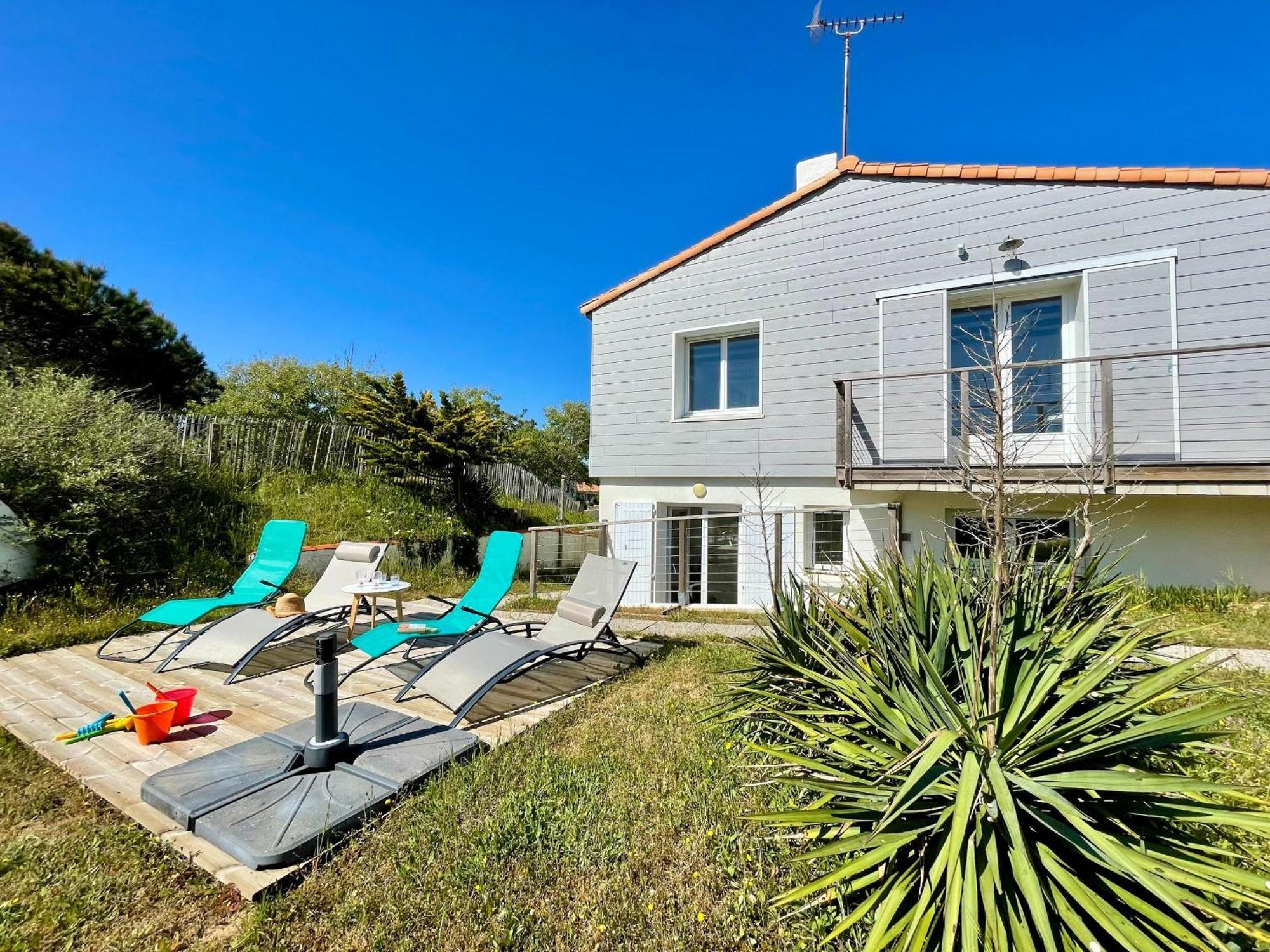 Maison Familiale Au Calme, Proche Plage, 9 Couchages, Terrasses, Wifi, Garage Velo - Bretignolles-Sur-Mer - Fr-1-231-203 エクステリア 写真