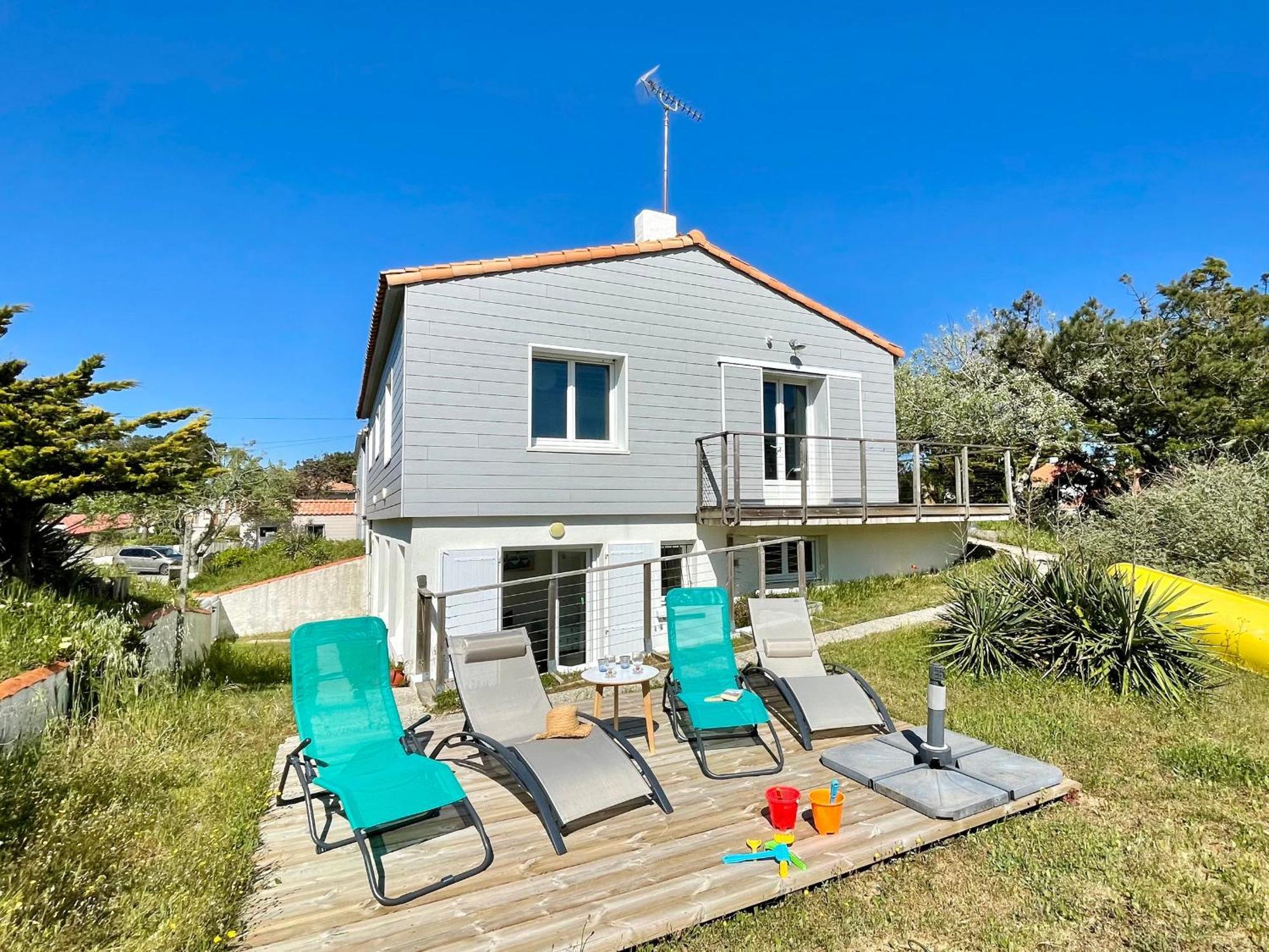 Maison Familiale Au Calme, Proche Plage, 9 Couchages, Terrasses, Wifi, Garage Velo - Bretignolles-Sur-Mer - Fr-1-231-203 エクステリア 写真
